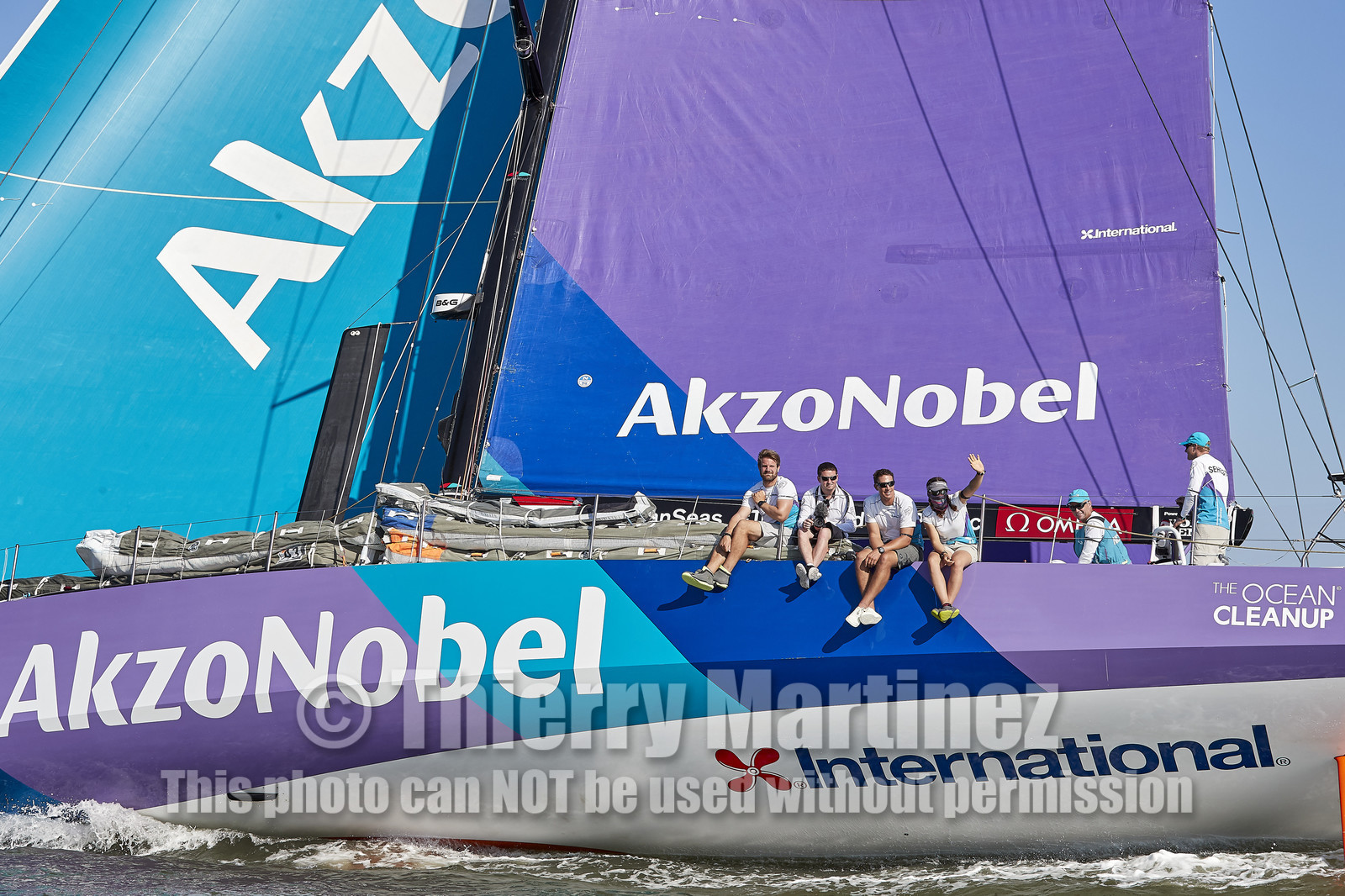 team AkzoNobel  in Volvo Ocean Race 2017-18.