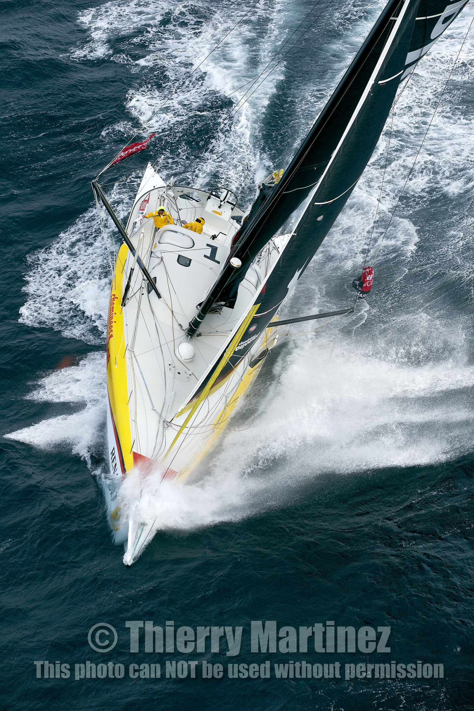 2014 BARCELONA WORLD RACE. Bernard Stamm (SUI) & Jean Le Cam (FRA) on CHEMINEES POUJOULAT