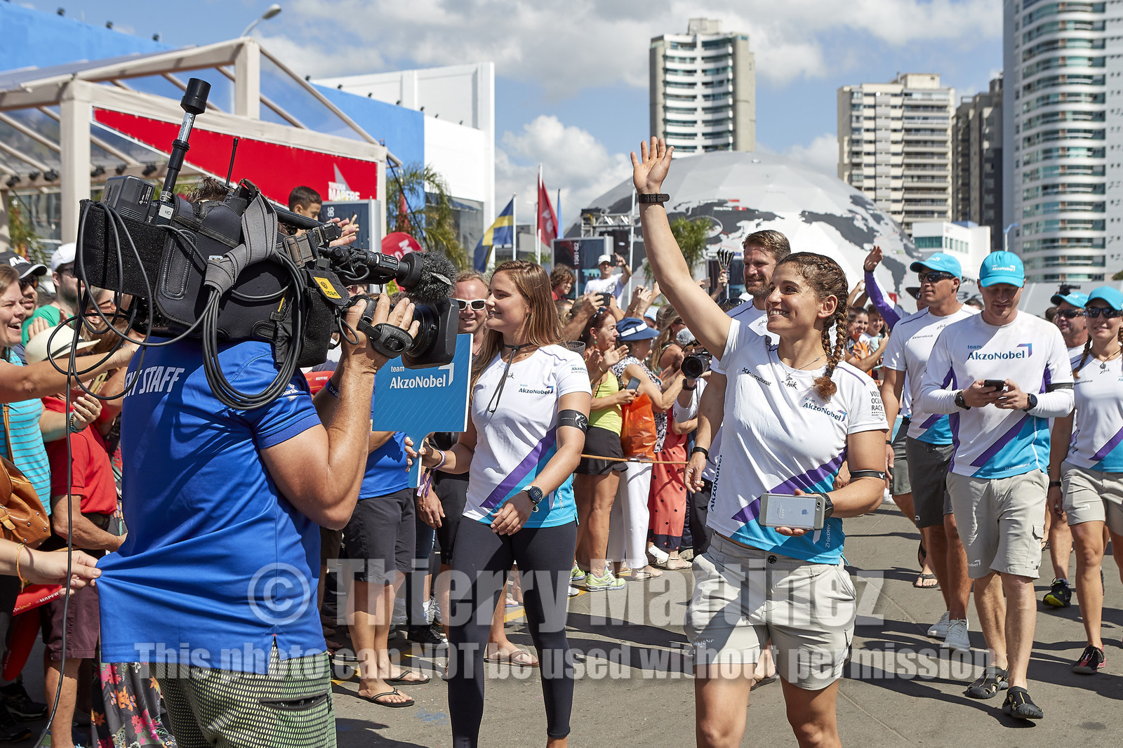 team AkzoNobel  in Volvo Ocean Race 2017-18.