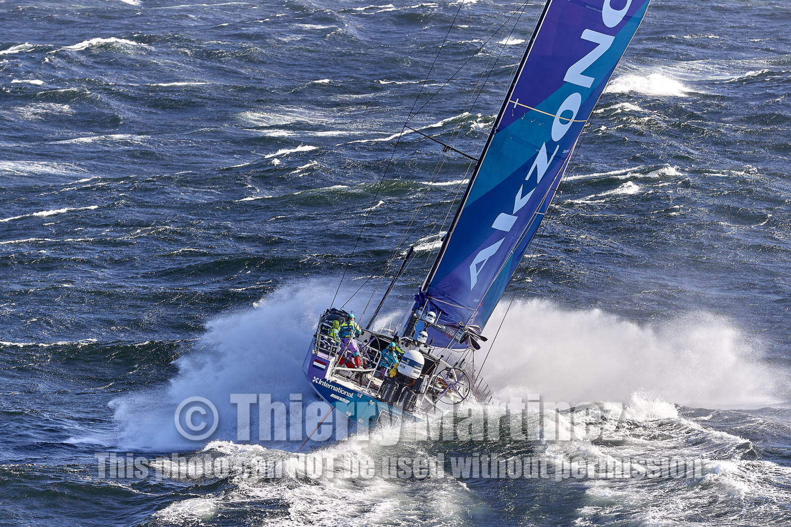 team AkzoNobel  in Volvo Ocean Race 2017-18.
