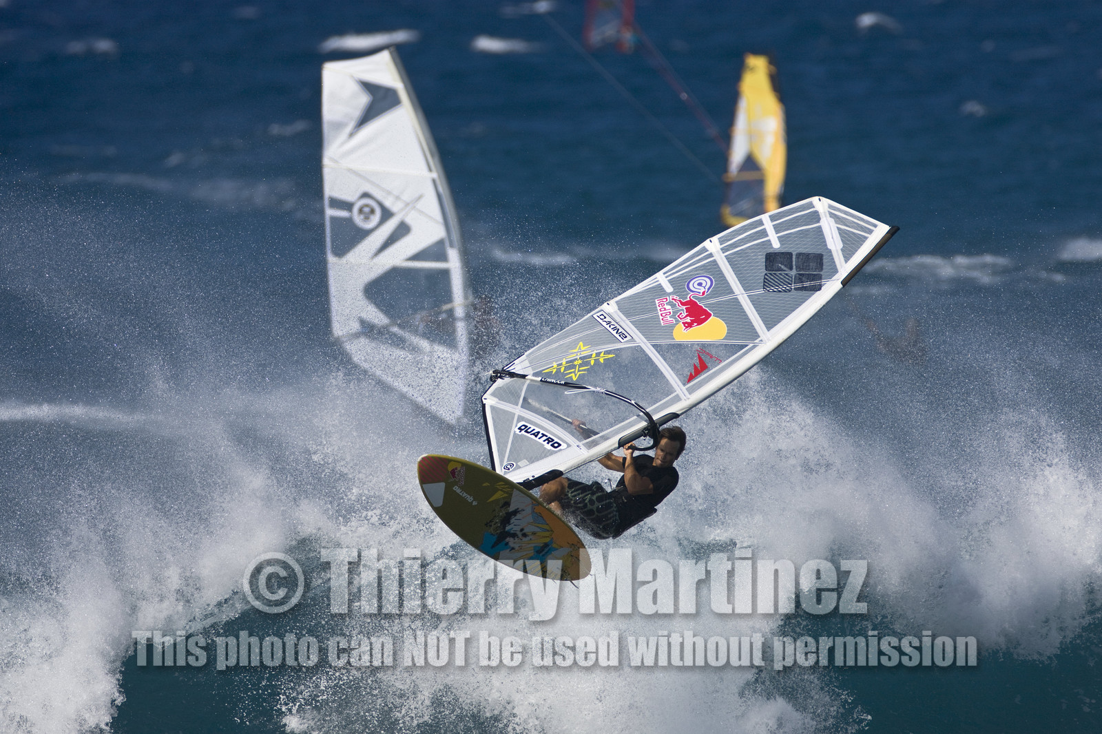 Windsurf in waves at Hookip'a Beach - North Shore Maui - Hawaii.