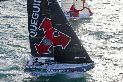 22_39456   © Thierry Martinez.DINARD, FRANCE. 9 Novembre  2022Départ de la 12éme ROUTE DU RHUM, transatlantique course à la voile en solitaire de St Malo(FRA)  à Pointe à Pitre (FRA-Guadeloupe) 3.543 milles nautiques.
