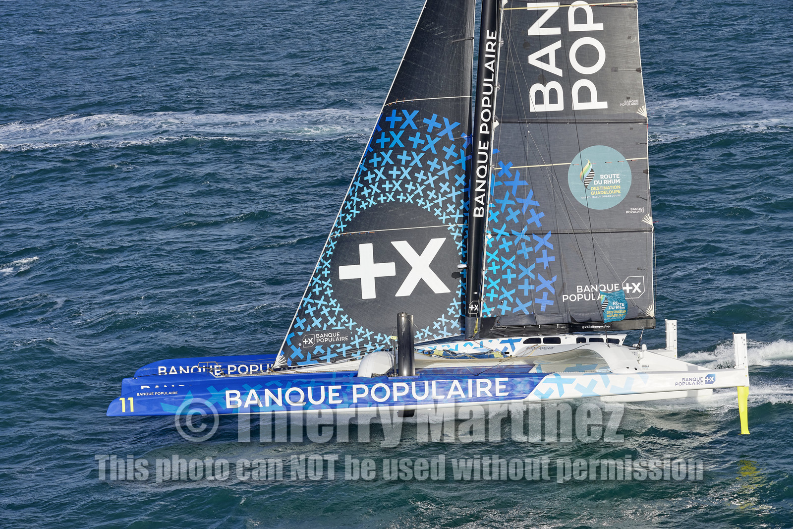 22_39337   © Thierry Martinez.DINARD, FRANCE. 9 Novembre  2022Départ de la 12éme ROUTE DU RHUM, transatlantique course à la voile en solitaire de St Malo(FRA)  à Pointe à Pitre (FRA-Guadeloupe) 3.543 milles nautiques.