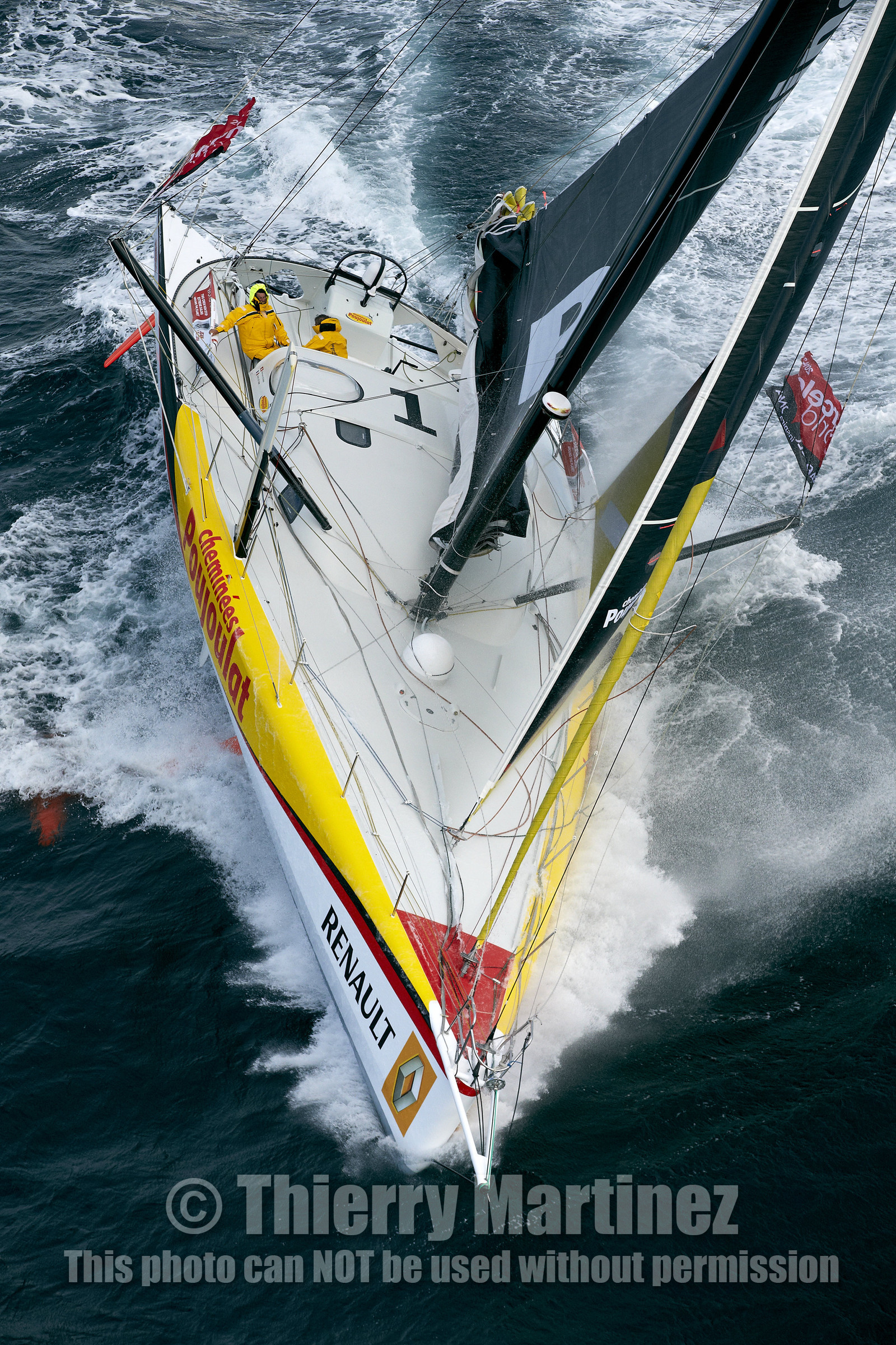 2014 BARCELONA WORLD RACE. Bernard Stamm (SUI) & Jean Le Cam (FRA) on CHEMINEES POUJOULAT