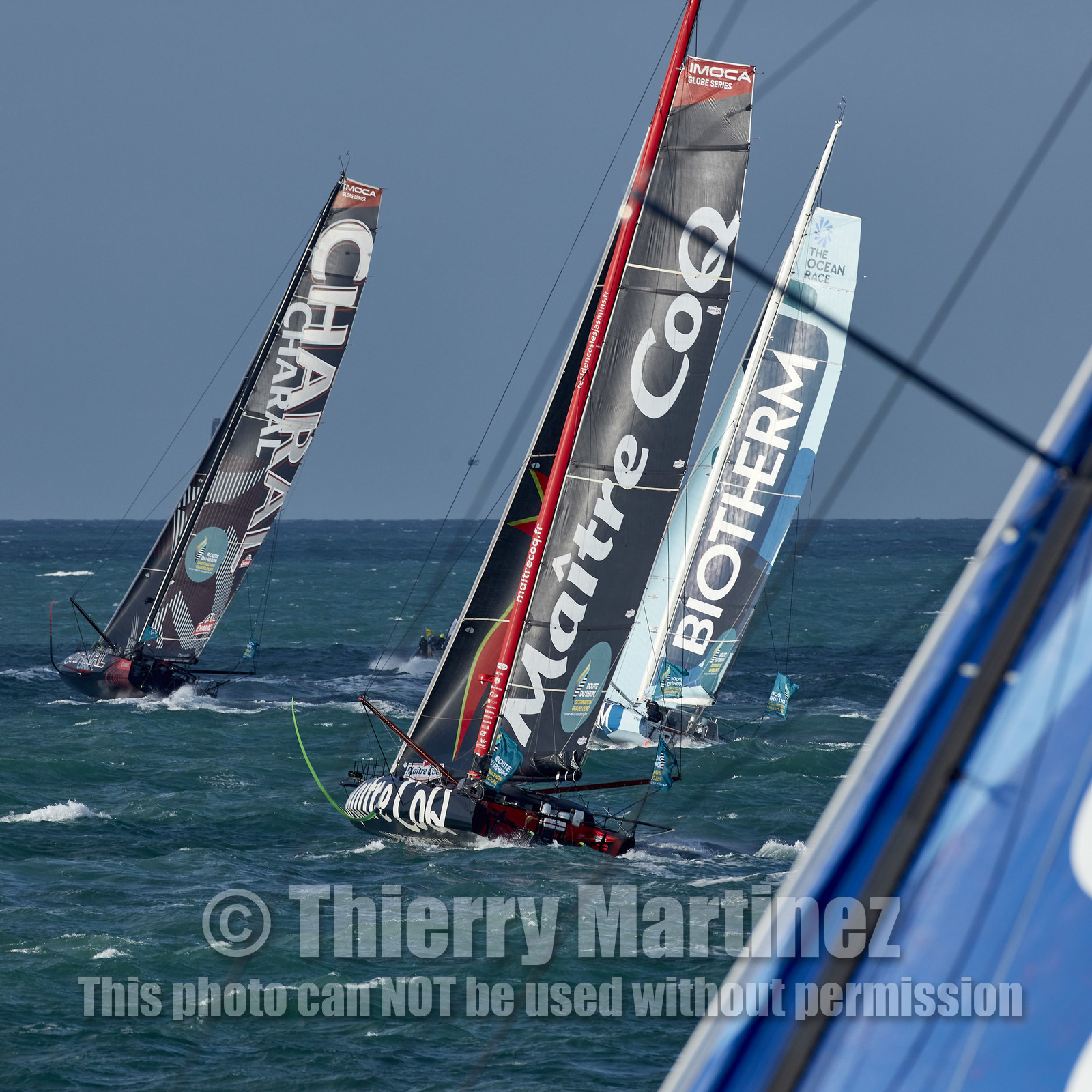 22_39098   © Thierry Martinez.DINARD, FRANCE. 9 Novembre  2022Départ de la 12éme ROUTE DU RHUM, transatlantique course à la voile en solitaire de St Malo(FRA)  à Pointe à Pitre (FRA-Guadeloupe) 3.543 milles nautiques.
