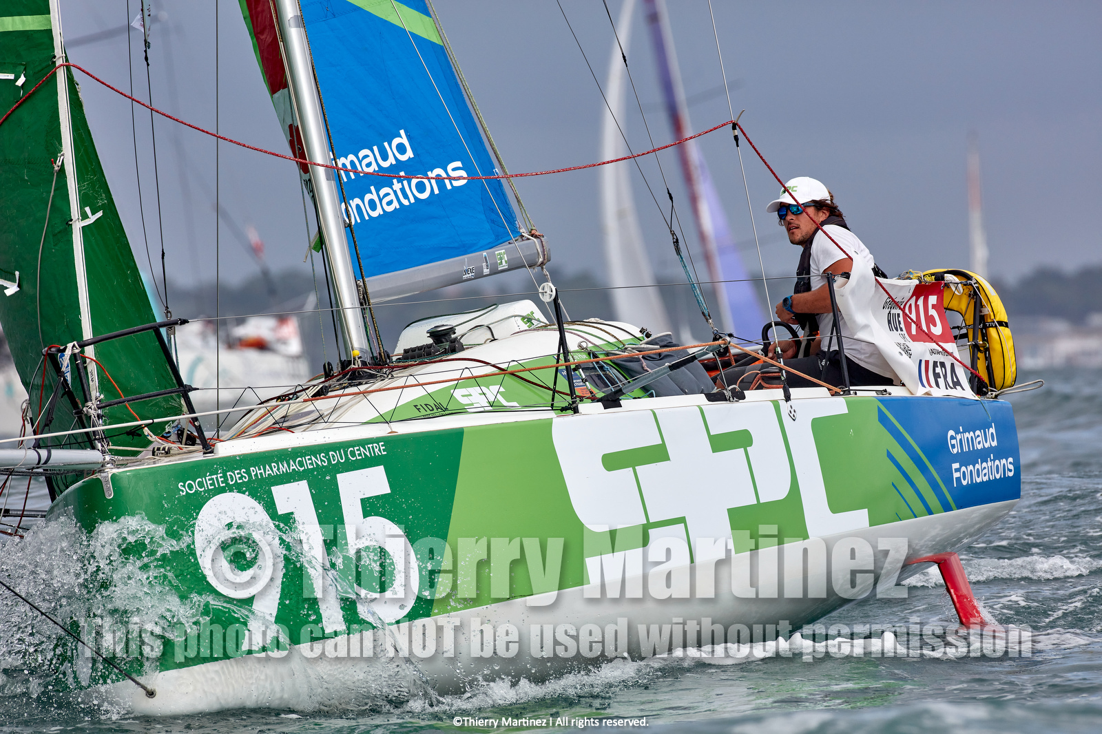 23_22453   © Thierry Martinez. LES SABLES D'OLONNE, 85 - FRANCE 25 septembre 2023.Départ MINI TRANSAT 2023. Départ du Dimanche 24 septembre retardé au Lundi 25 Sept .Les Sables d’Olonne (FRA)    Santa Cruz de la Palma ( Canaries)    St François ( Guadeloupe): 4050 NM.