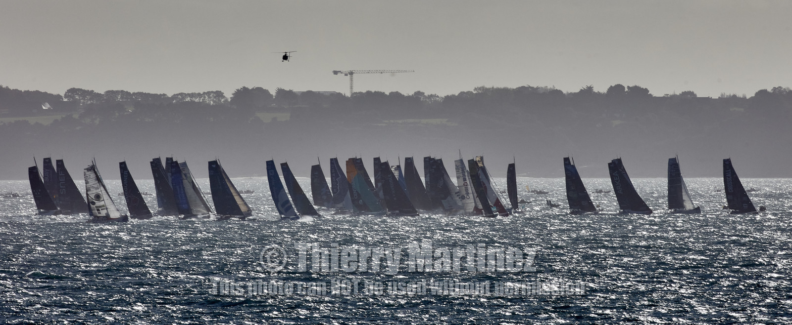 22_39023   © Thierry Martinez.DINARD, FRANCE. 9 Novembre  2022Départ de la 12éme ROUTE DU RHUM, transatlantique course à la voile en solitaire de St Malo(FRA)  à Pointe à Pitre (FRA-Guadeloupe) 3.543 milles nautiques.