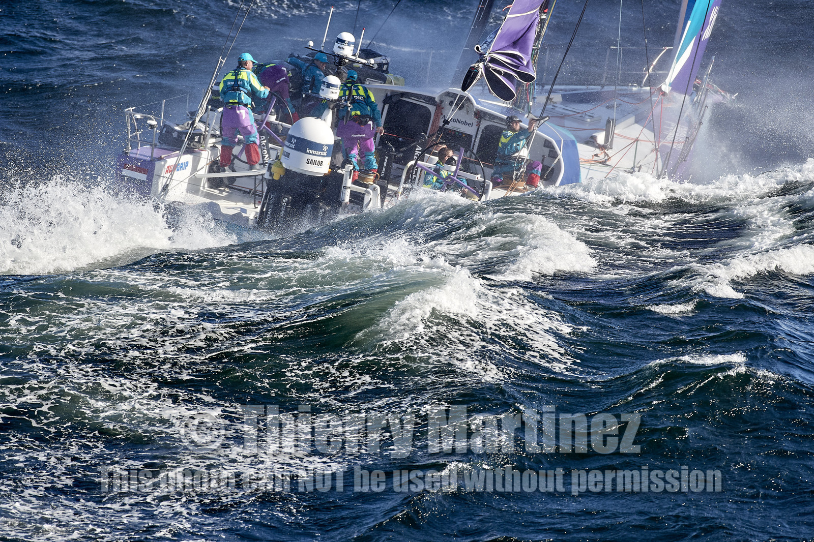 team AkzoNobel  in Volvo Ocean Race 2017-18.