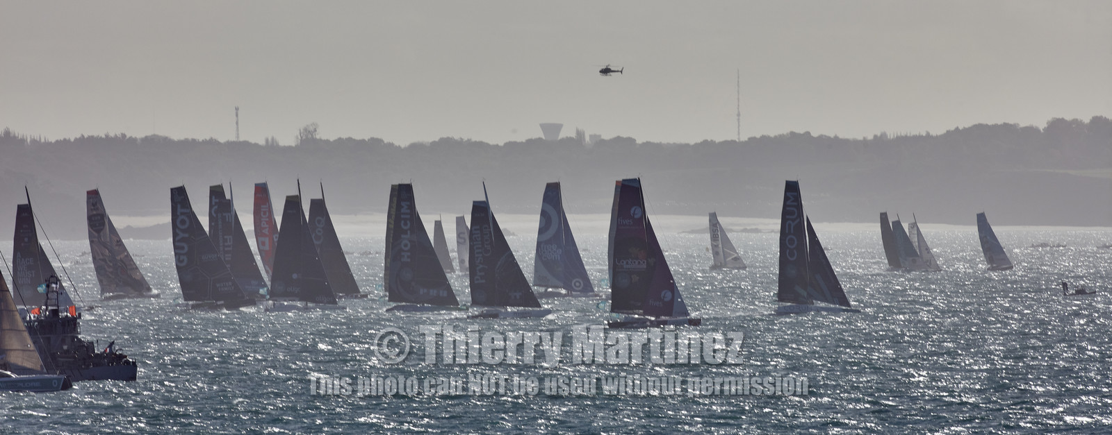 22_39020   © Thierry Martinez.DINARD, FRANCE. 9 Novembre  2022Départ de la 12éme ROUTE DU RHUM, transatlantique course à la voile en solitaire de St Malo(FRA)  à Pointe à Pitre (FRA-Guadeloupe) 3.543 milles nautiques.