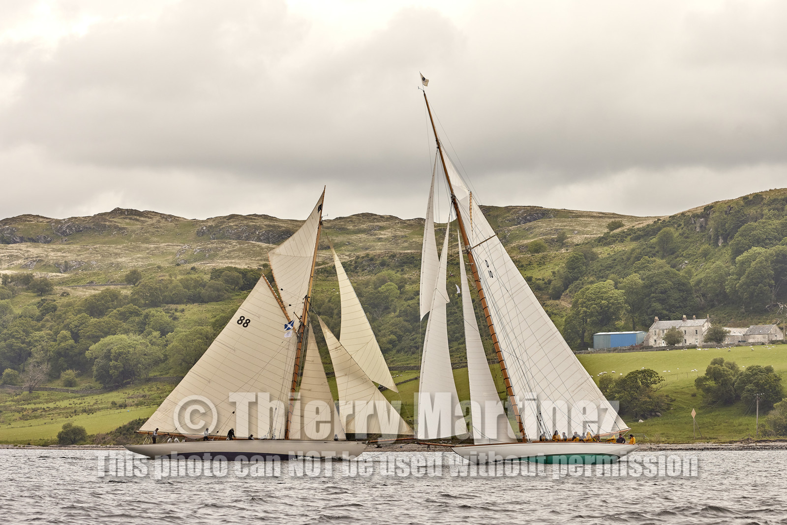 22_22451  © Thierry Martinez.FAIRLIE,SCOTLAND - UK 14th June 20222022 RICHARD MILLE FIFE REGATTA.Day 4 :ROTHESAY (ISLE OF BUTE) to PORTAVADIE.
