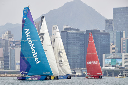 team AkzoNobel  in Volvo Ocean Race 2017-18.