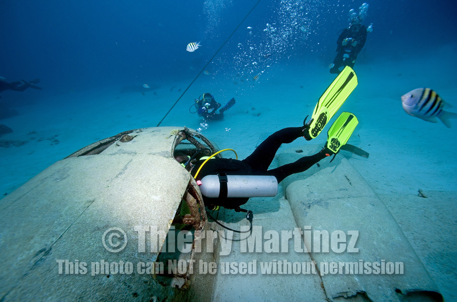 DIVING IN BAHAMAS. Dec 2006.