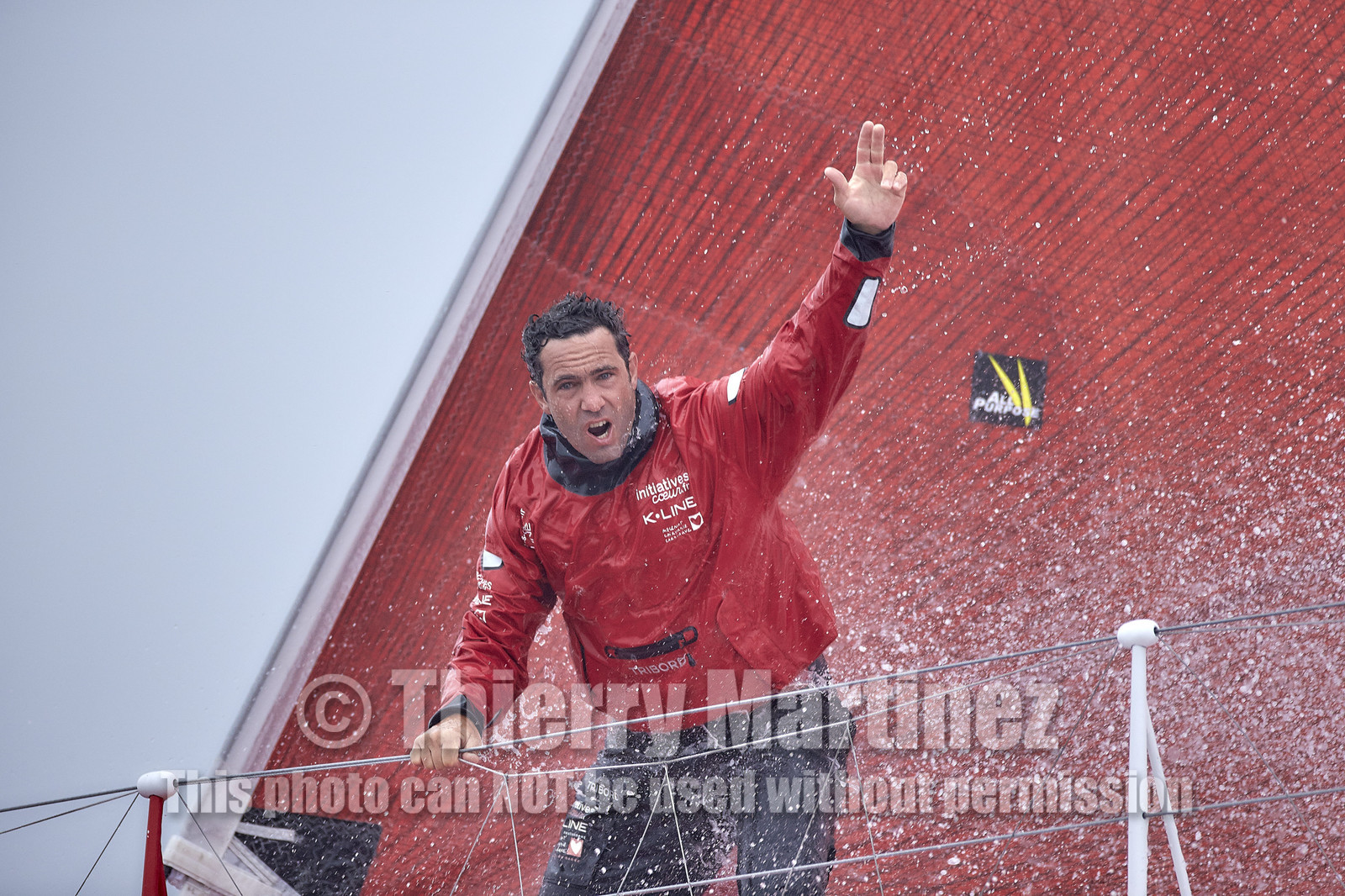16_40263  ©Th.Martinez Sea&Co.  ILE DE GROIX - - FRANCE. 3 Août 2016. .Tanguy De Lamotte (FRA), a bord de l'IMOCA Initiatives-Coeur au large de l'Ile de Groix (FRA) en préparation du Vendée Globe 2016-17.