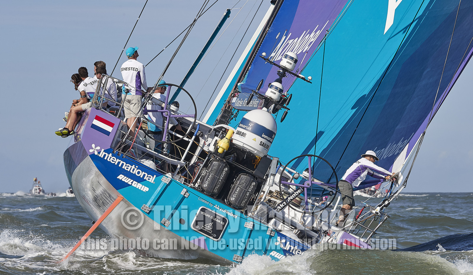 team AkzoNobel  in Volvo Ocean Race 2017-18.