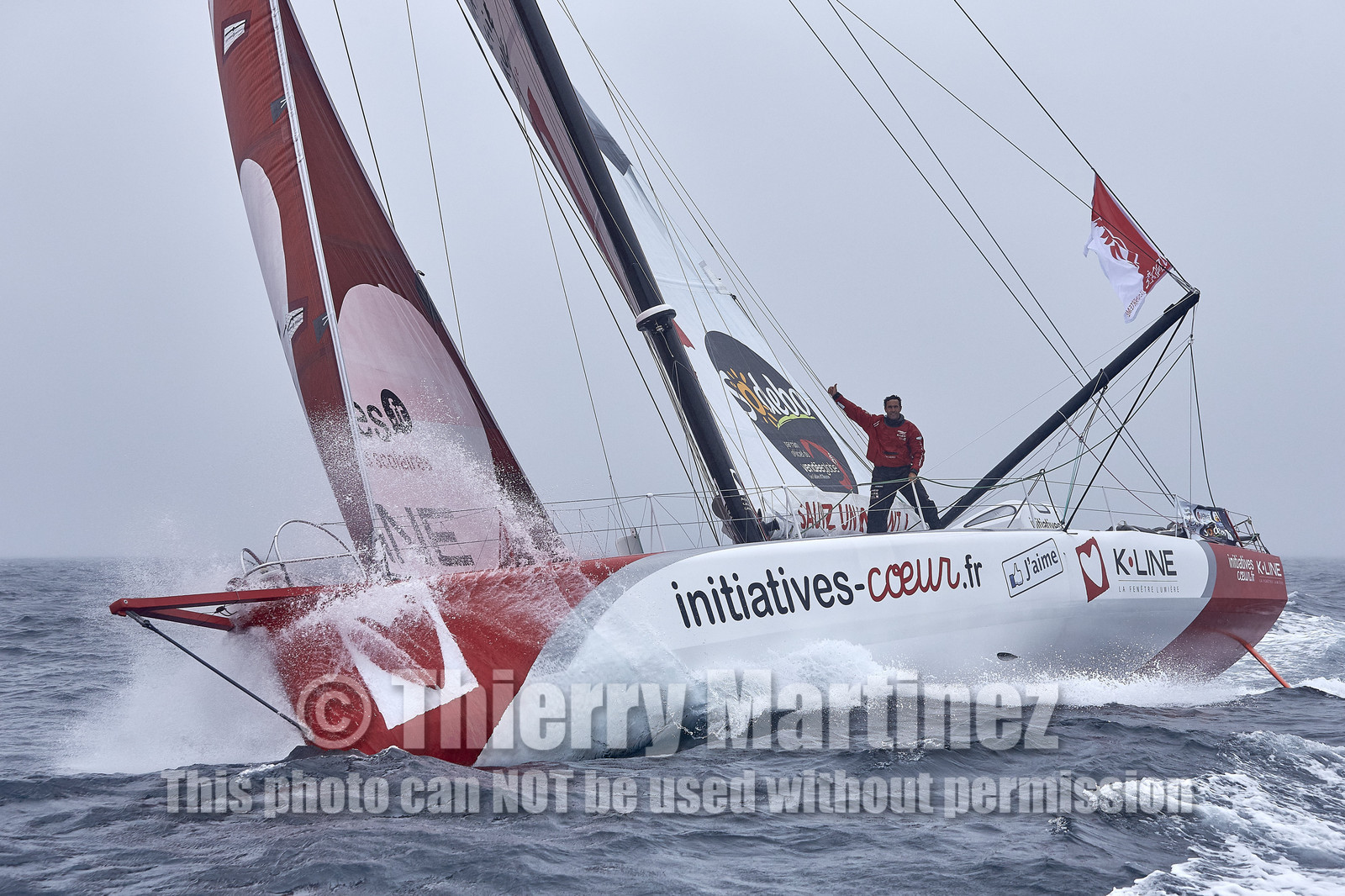 16_40290  ©Th.Martinez Sea&Co.  ILE DE GROIX - - FRANCE. 3 Août 2016. .Tanguy De Lamotte (FRA), a bord de l'IMOCA Initiatives-Coeur au large de l'Ile de Groix (FRA) en préparation du Vendée Globe 2016-17.