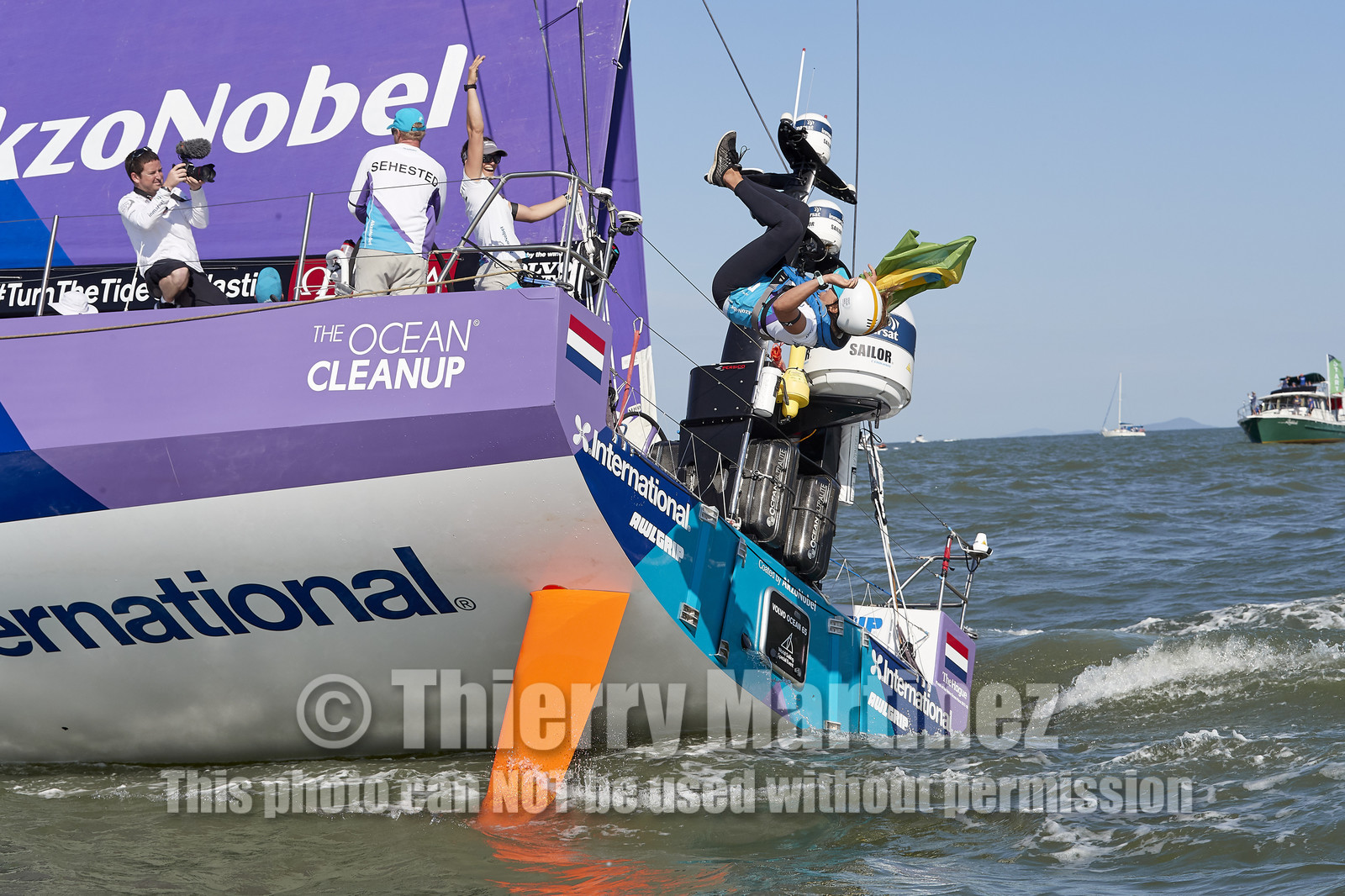 team AkzoNobel  in Volvo Ocean Race 2017-18.