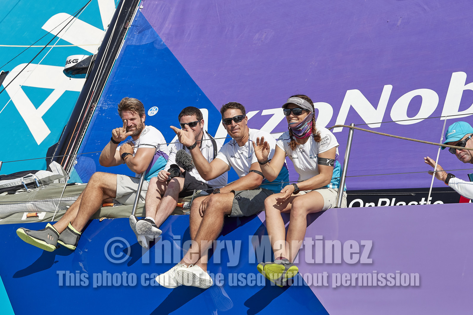 team AkzoNobel  in Volvo Ocean Race 2017-18.