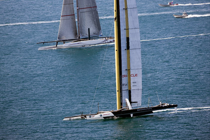 33rd  AMERICA'S CUP Valencia Spain, February 2010 - Defender:  ALINGHI (ALINGHI 5) vs Challenger : BMW Oracle Racing (USA 17)