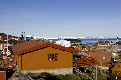 Schooner LA LOUISE sailing on west coast of Greenland.