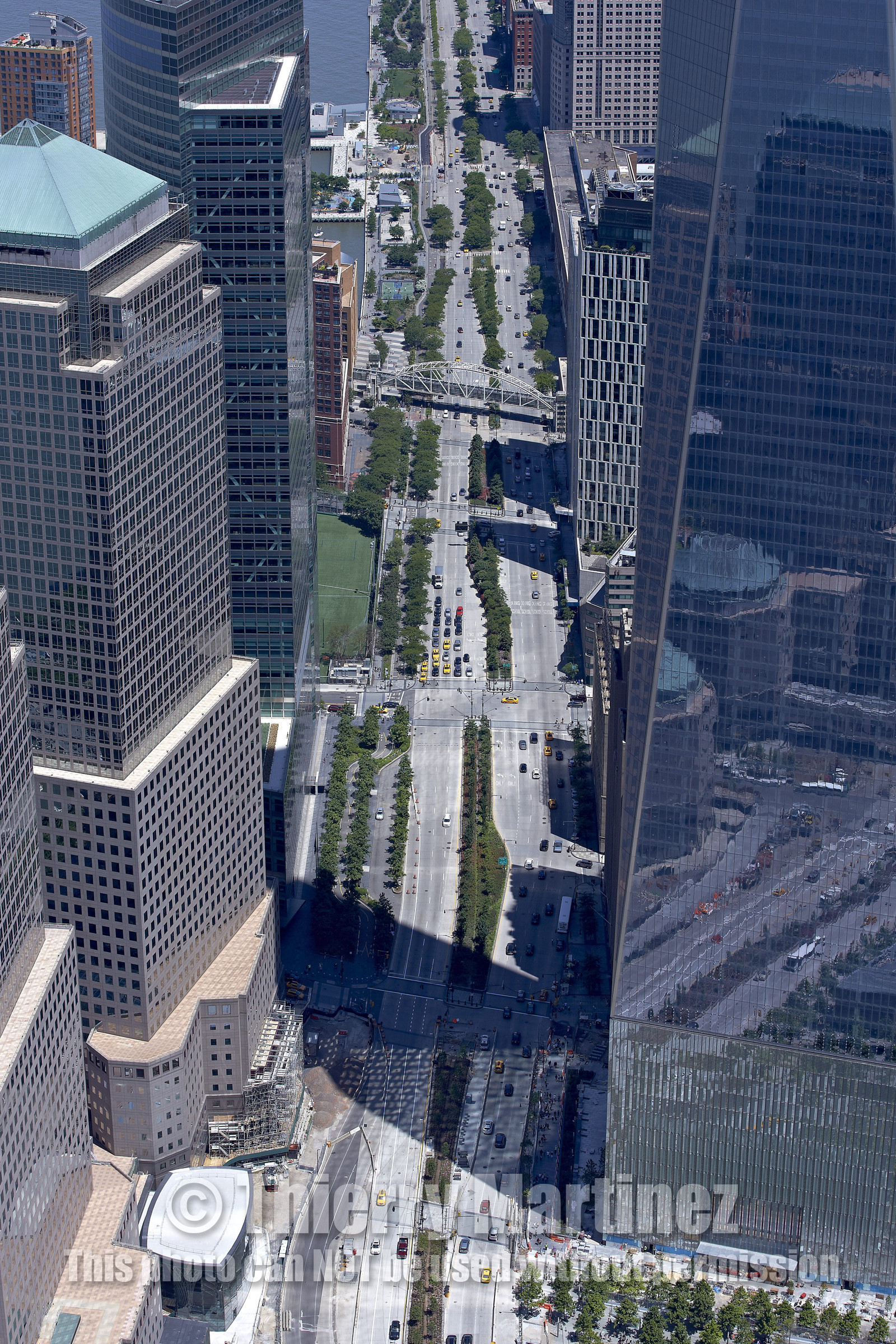 Aerial view of New York City (USA).