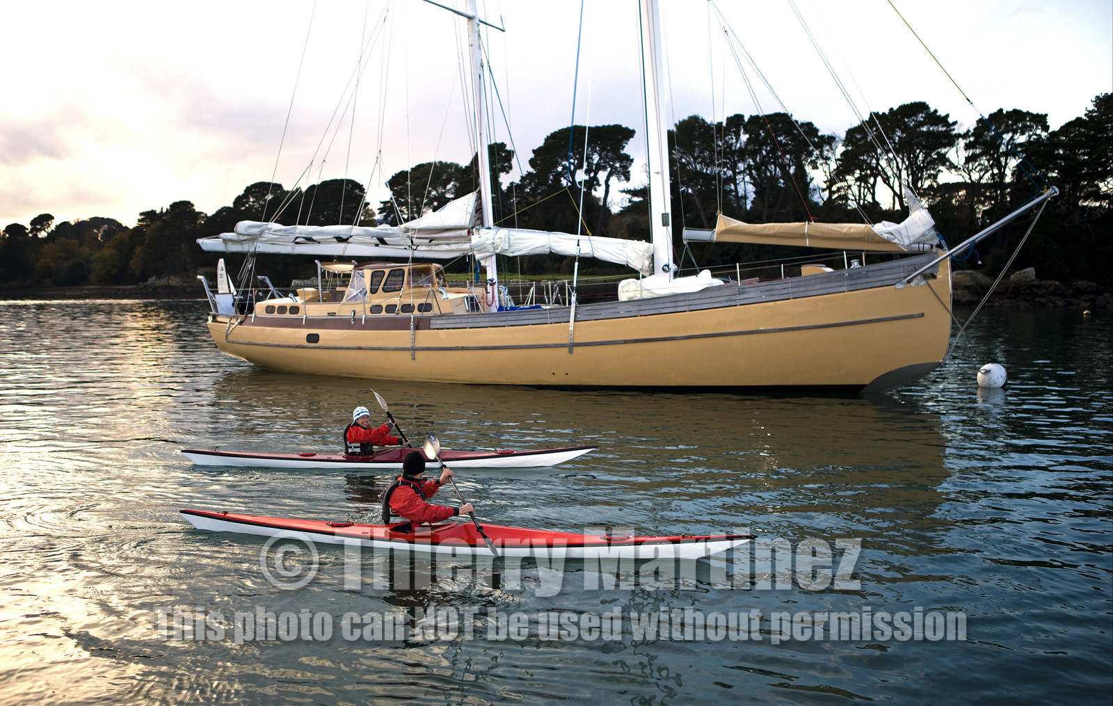 LA LOUISE new schooner  of Thierry Dubois (FRA) Sailing in Golfe du Morbihan (FRA)
