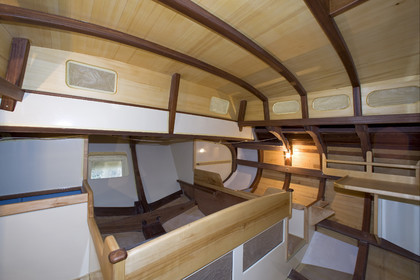 Thierry Dubois new boat under construction.16 July 2009.