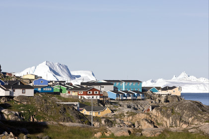 Schooner LA LOUISE sailing on west coast of Greenland.