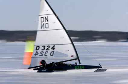 Ice Boats in Stockholm Archipelago - March 2005.