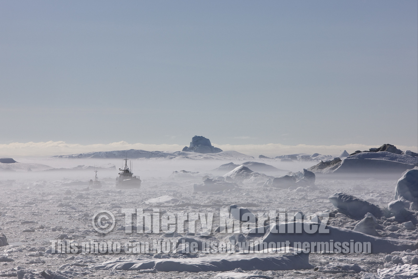 Schooner LA LOUISE sailing on west coast of Greenland.
