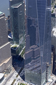 Aerial view of New York City (USA).