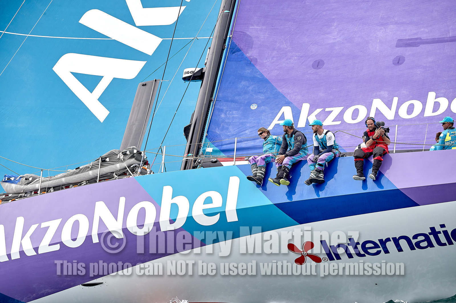 team AkzoNobel  in Volvo Ocean Race 2017-18.