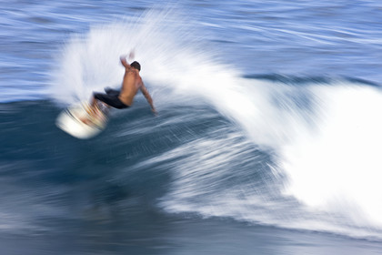 Surf in waves at Hookip'a Beach - North Shore Maui - Hawaii.
