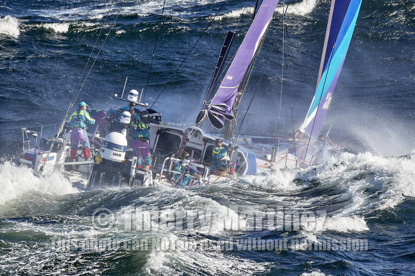 team AkzoNobel  in Volvo Ocean Race 2017-18.