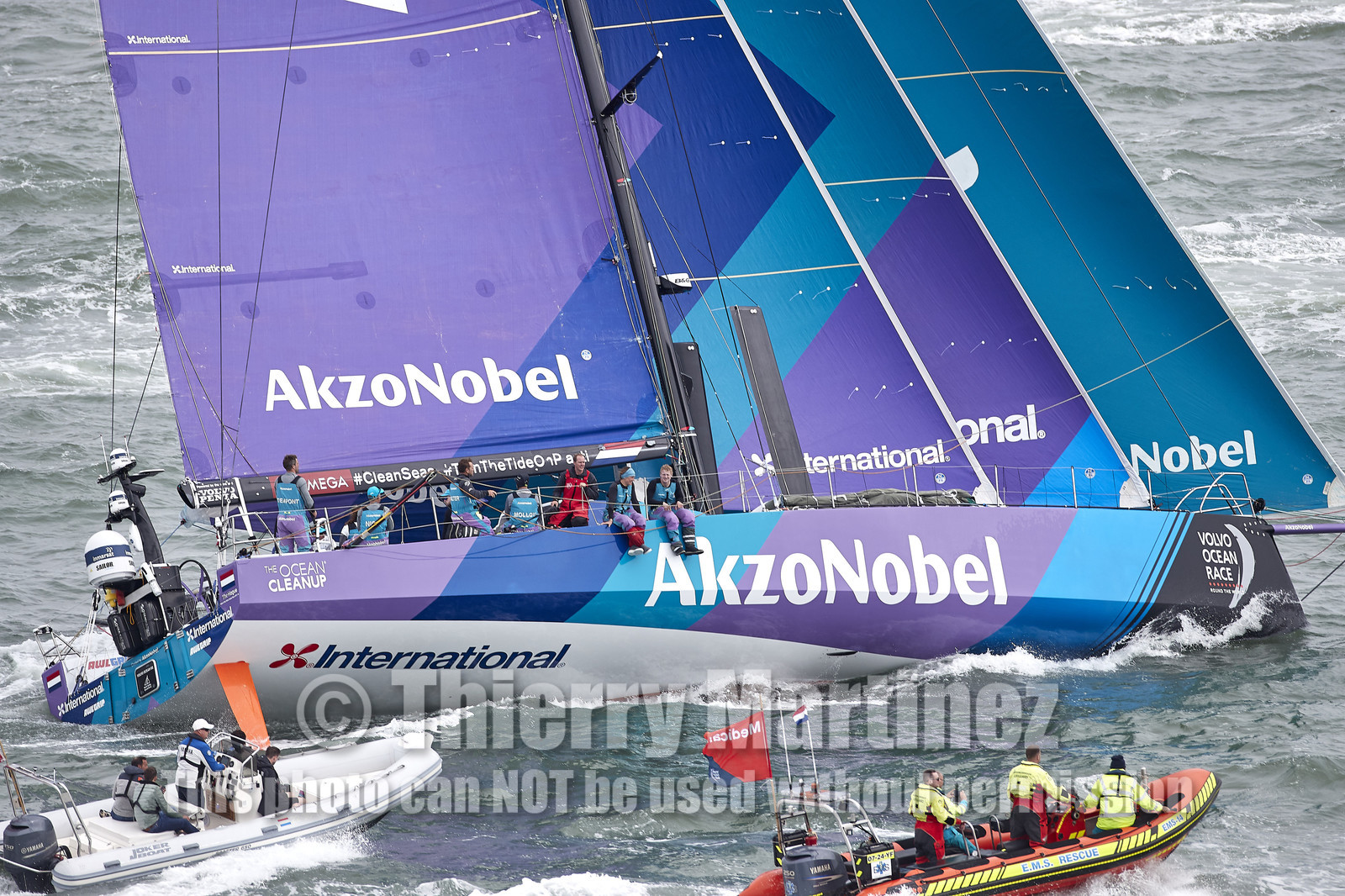 team AkzoNobel  in Volvo Ocean Race 2017-18.