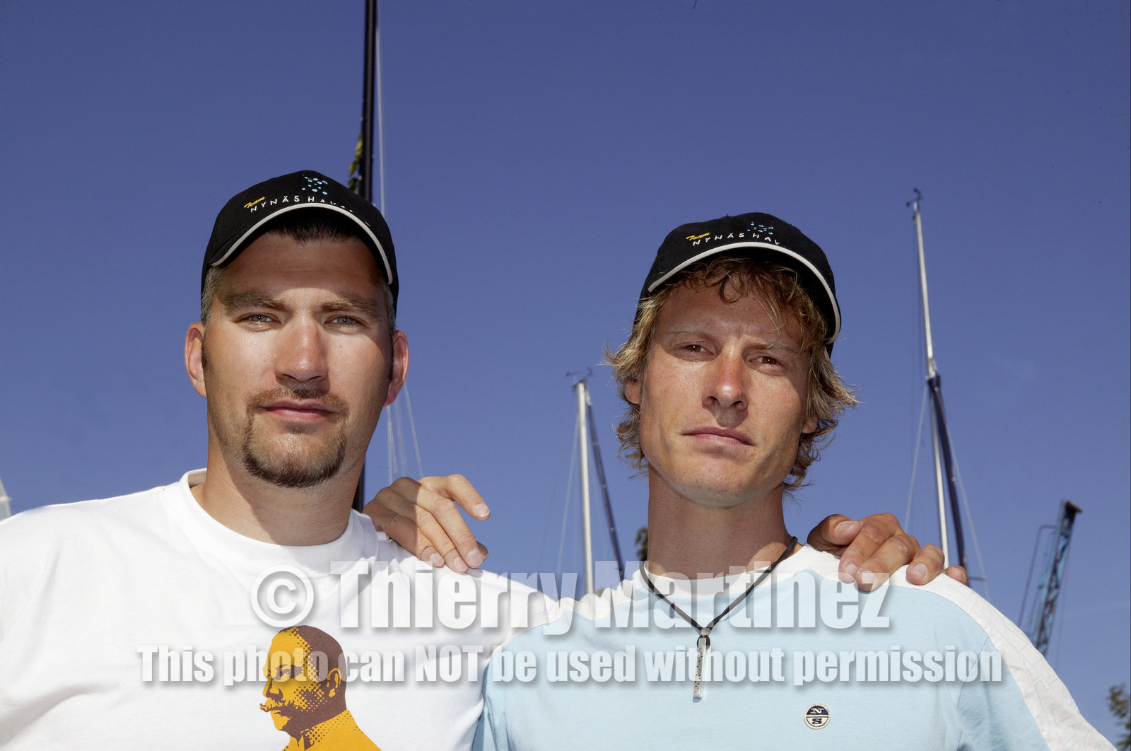 03_3018D © Th.Martinez,STOCKHOLM  ARCHIPELAGO-SWEDEN, 8 07 03-Archipelago Raid (2003)  Day 1..NYNAS-HAVCBAD 'S CREW Thomas Östergren (SWE) & Tore lewander (SWE)