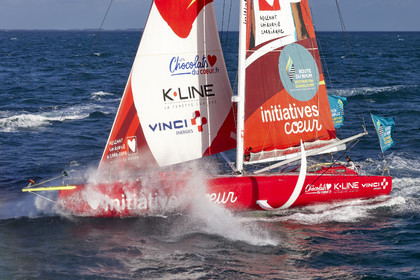 22_39712   © Thierry Martinez.DINARD, FRANCE. 9 Novembre  2022Départ de la 12éme ROUTE DU RHUM, transatlantique course à la voile en solitaire de St Malo(FRA)  à Pointe à Pitre (FRA-Guadeloupe) 3.543 milles nautiques.