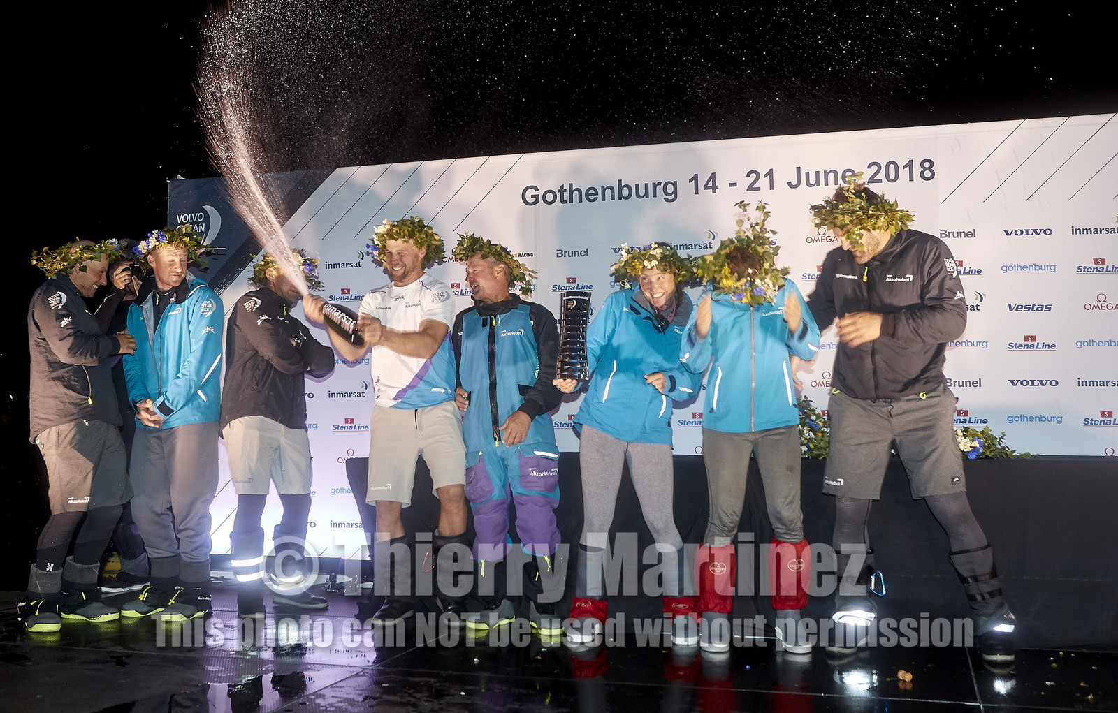 team AkzoNobel  in Volvo Ocean Race 2017-18.
