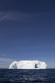 Schooner LA LOUISE sailing on west coast of Greenland.