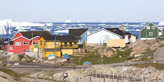 Schooner LA LOUISE sailing on west coast of Greenland.