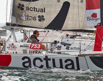 23_22336   © Thierry Martinez. LES SABLES D'OLONNE, 85 - FRANCE 25 septembre 2023.Départ MINI TRANSAT 2023. Départ du Dimanche 24 septembre retardé au Lundi 25 Sept .Les Sables d’Olonne (FRA)    Santa Cruz de la Palma ( Canaries)    St François ( Guadeloupe): 4050 NM.