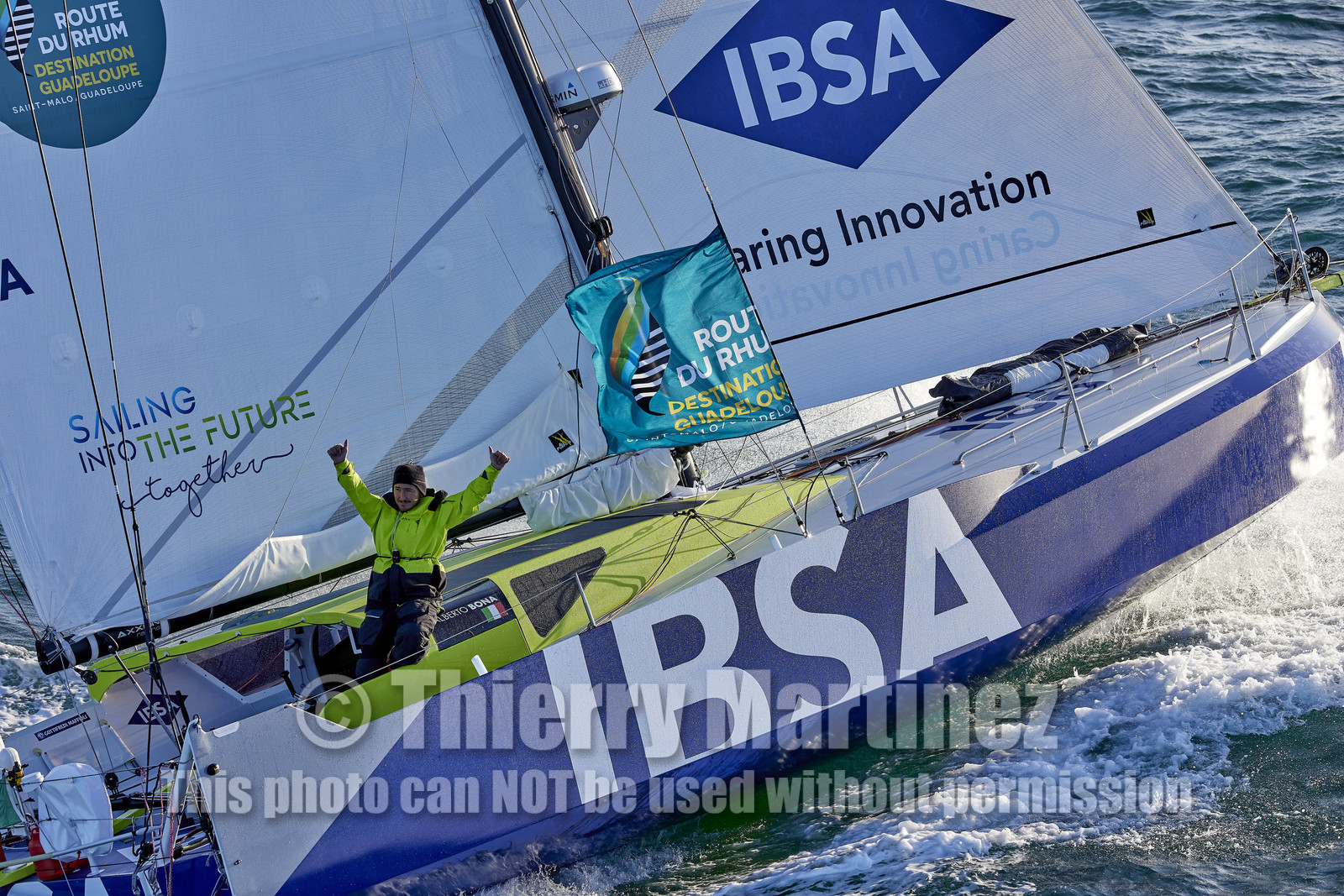 22_38970   © Thierry Martinez.DINARD, FRANCE. 9 Novembre  2022Départ de la 12éme ROUTE DU RHUM, transatlantique course à la voile en solitaire de St Malo(FRA)  à Pointe à Pitre (FRA-Guadeloupe) 3.543 milles nautiques.
