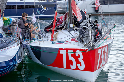 23_21770   © Thierry Martinez. LES SABLES D'OLONNE, 85 - FRANCE 25 septembre 2023.Départ MINI TRANSAT 2023. Départ du Dimanche 24 septembre retardé au Lundi 25 Sept .Les Sables d’Olonne (FRA)    Santa Cruz de la Palma ( Canaries)    St François ( Guadeloupe): 4050 NM.