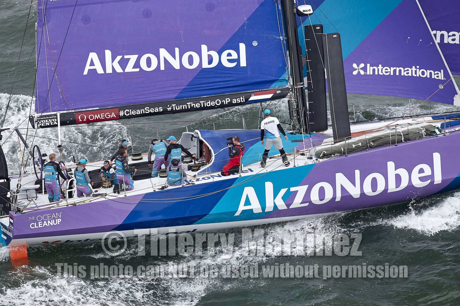 team AkzoNobel  in Volvo Ocean Race 2017-18.