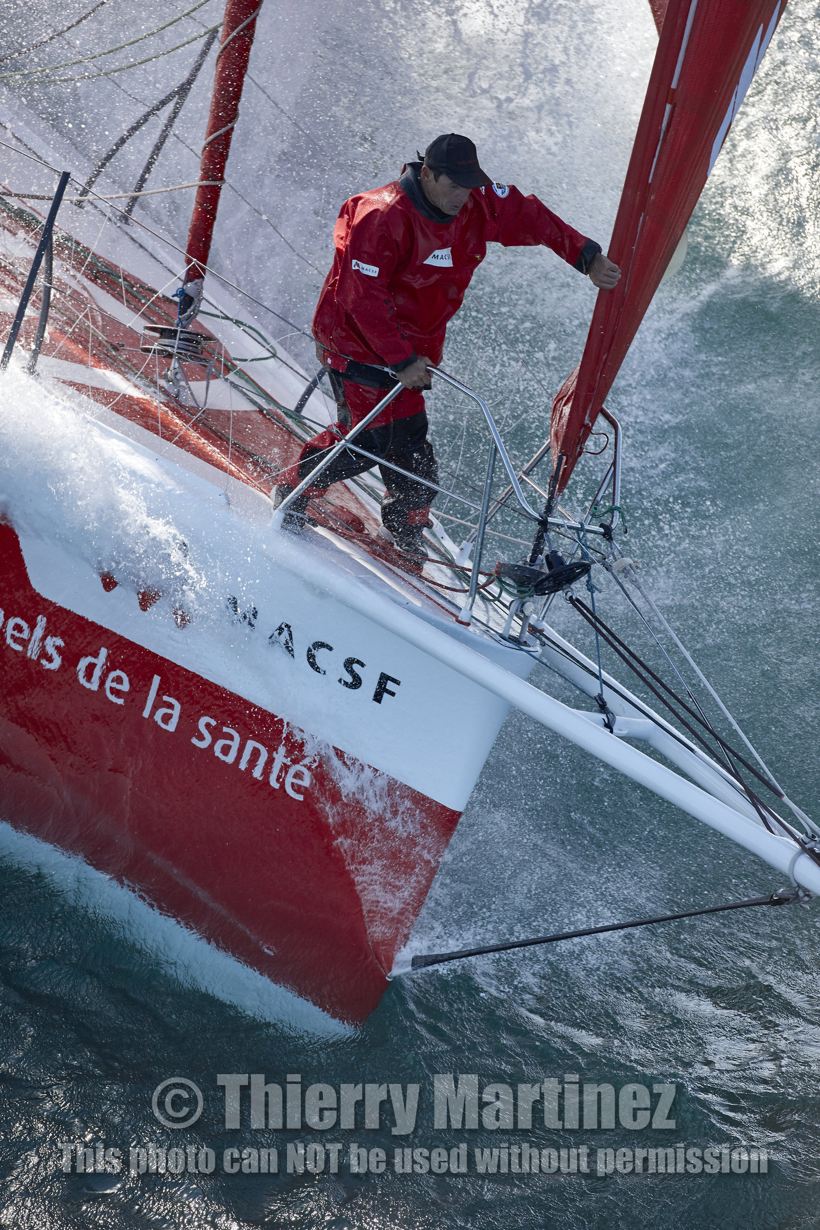 MACSF , Bertrand de Broc et Marc Guillemot avant la Transat Jacques Vabre 2015.