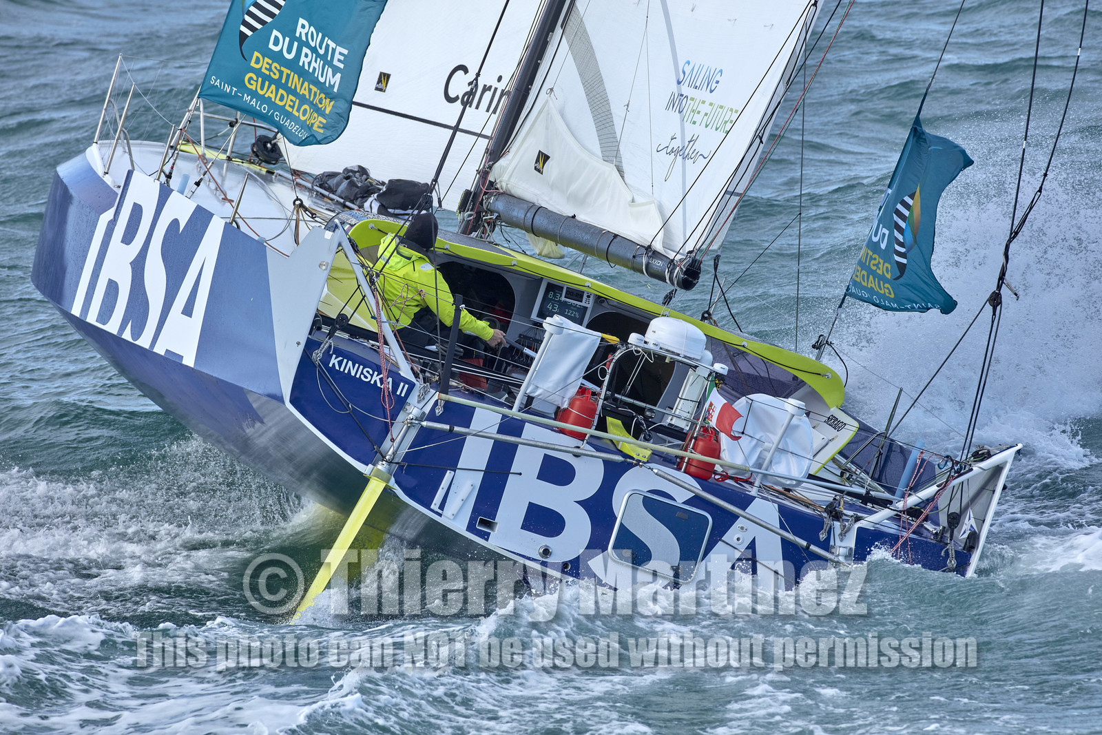 22_39119   © Thierry Martinez.DINARD, FRANCE. 9 Novembre  2022Départ de la 12éme ROUTE DU RHUM, transatlantique course à la voile en solitaire de St Malo(FRA)  à Pointe à Pitre (FRA-Guadeloupe) 3.543 milles nautiques.