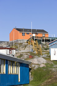 Schooner LA LOUISE sailing on west coast of Greenland.