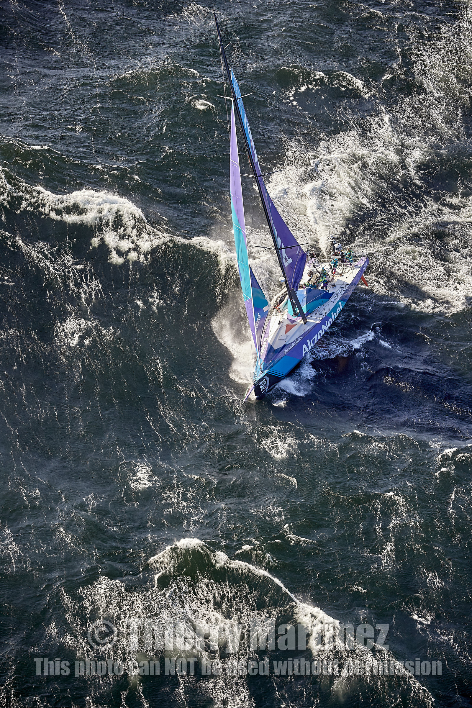 team AkzoNobel  in Volvo Ocean Race 2017-18.