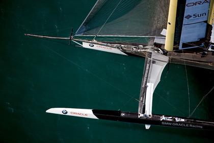 33rd  AMERICA'S CUP Valencia Spain, February 2010 - Defender:  ALINGHI (ALINGHI 5) vs Challenger : BMW Oracle Racing (USA 17)