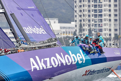 team AkzoNobel  in Volvo Ocean Race 2017-18.