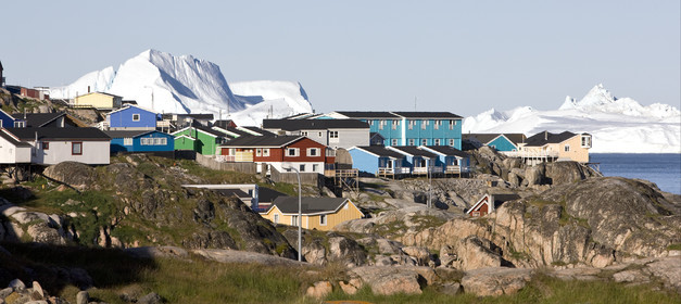 Schooner LA LOUISE sailing on west coast of Greenland.